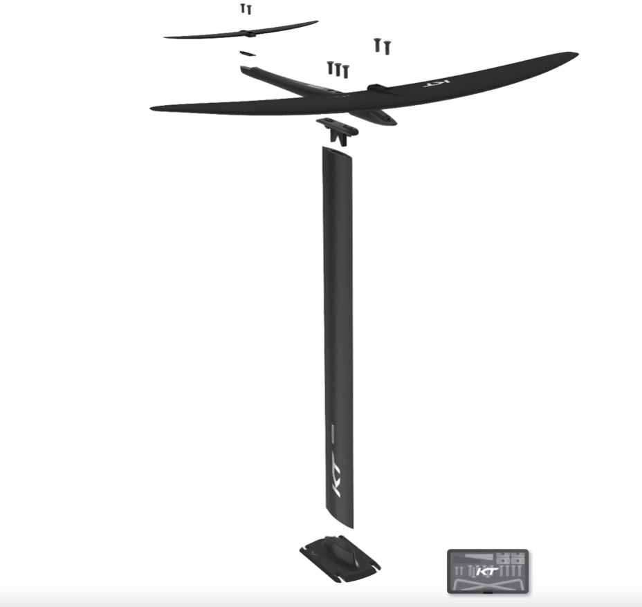 Atlas KT 790 Ffoil Cyfres Mast aloi 77cm