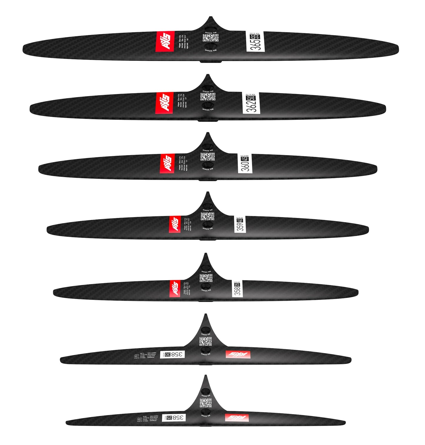 AXIS SKINNY - 358-30 Carbon Rear Hydrofoil wing