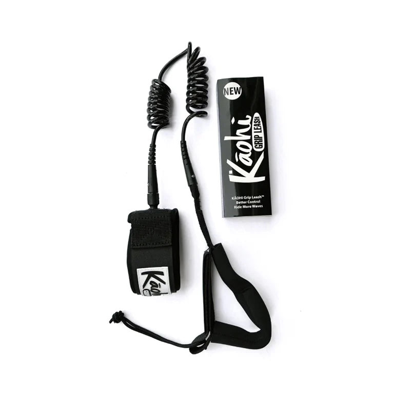 Leash Bwrdd Kaohi - Coil Dwbl 5.5 mm