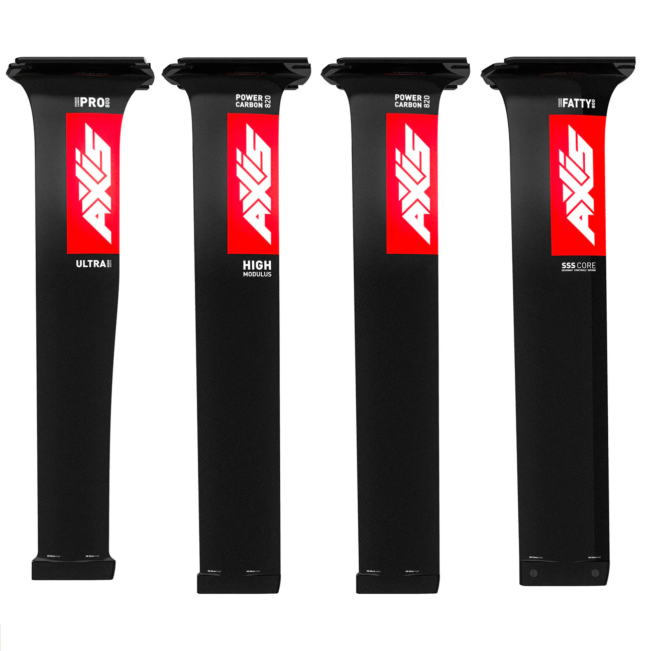 AXIS Power Carbon FATTY Mast & Base Plate 80cm