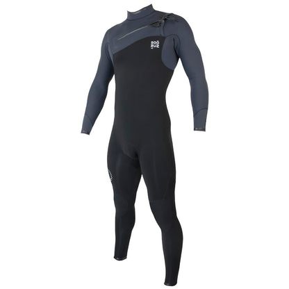 Sooruz GURU PRO 4/3mm Men's Fullsuit Chest Zip - Black — E25Mw Combinaison Surf