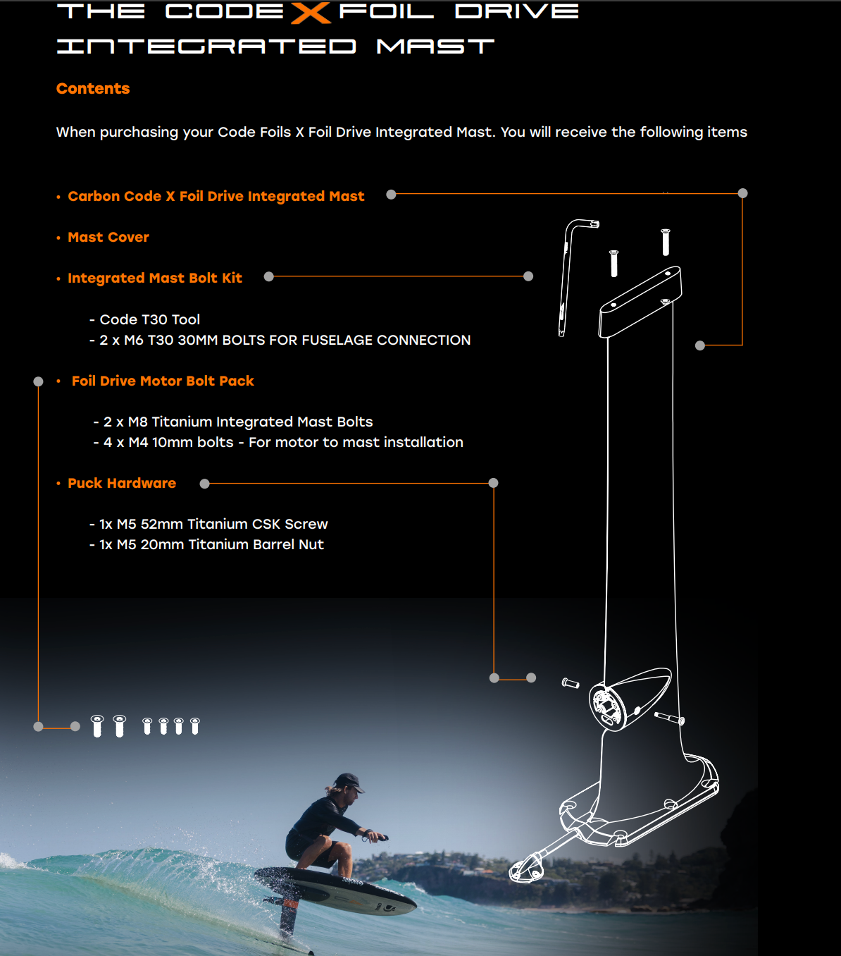 Code Foils x Foil Drive Integrated Mast