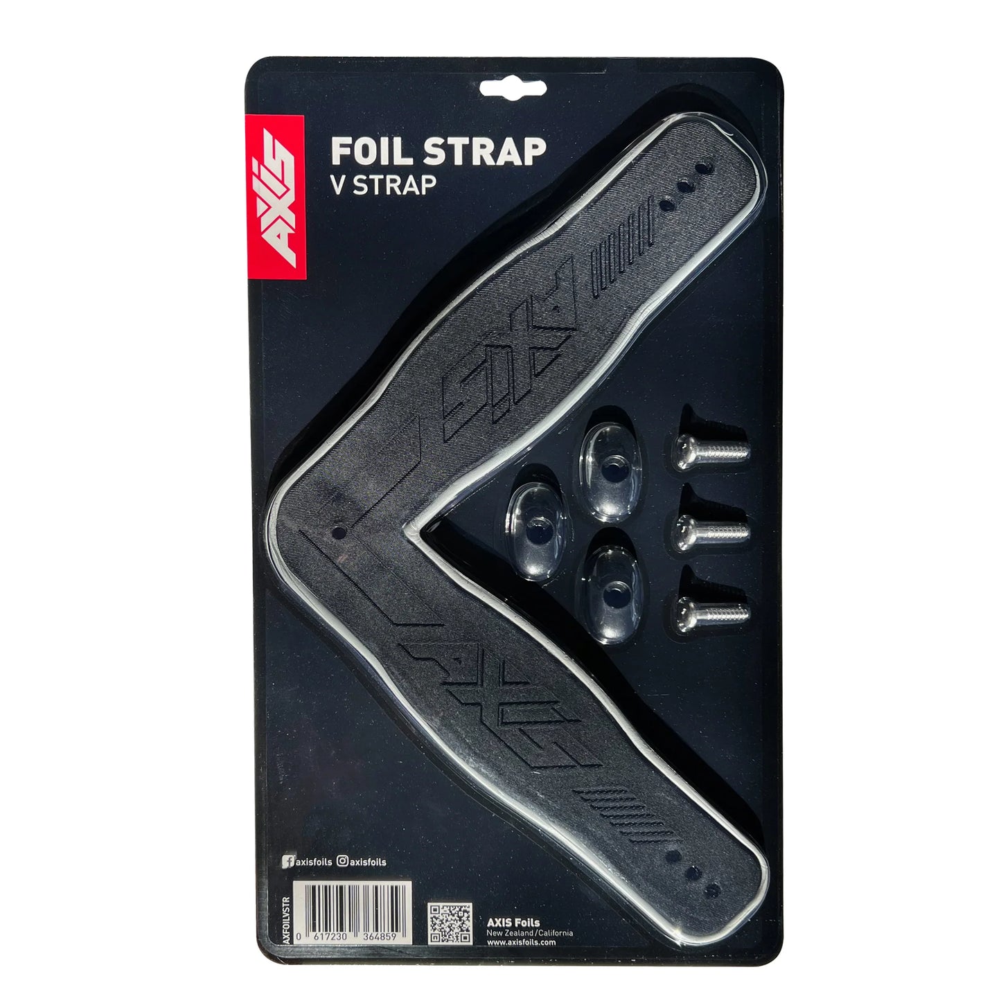Bwrdd Ffoil Echel - V - Strap blaen (dim sgriwiau)
