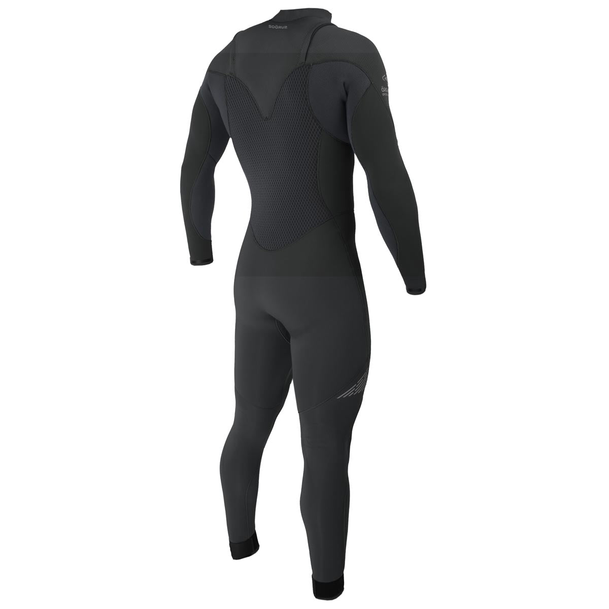 Sooruz GURU WIND 5/4 Men's Fullsuit Front Zip - Black