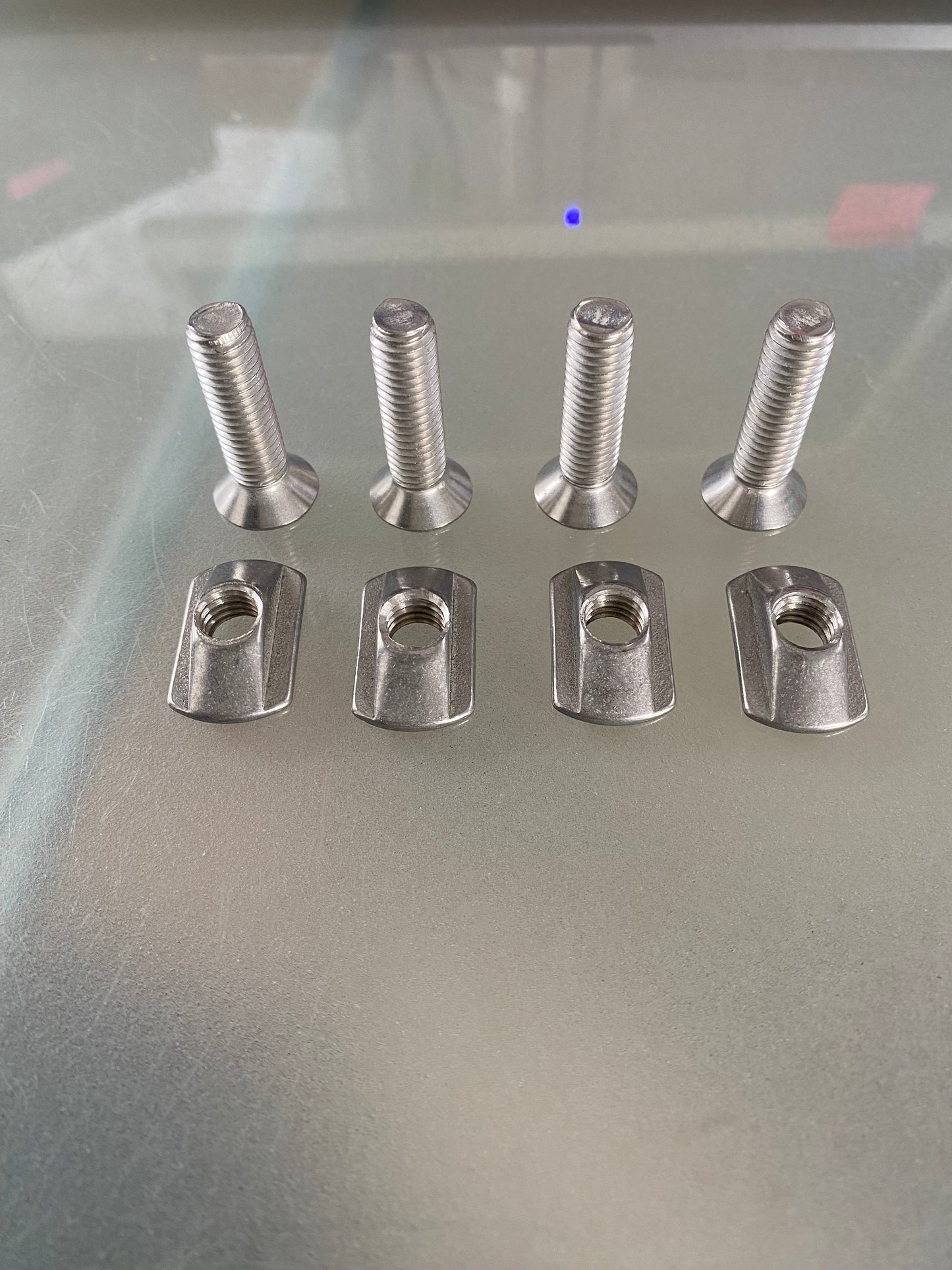 M6 Track Nuts Stainless & 25mm Bolts x 4