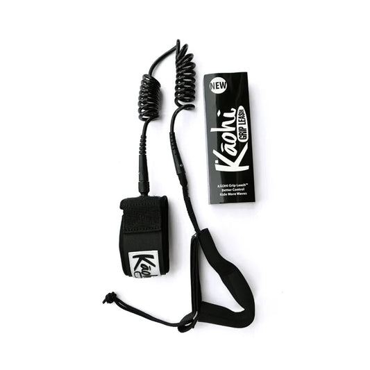 Kāohi Board Leash - 6ft Double Coil 5.5 mm ankle