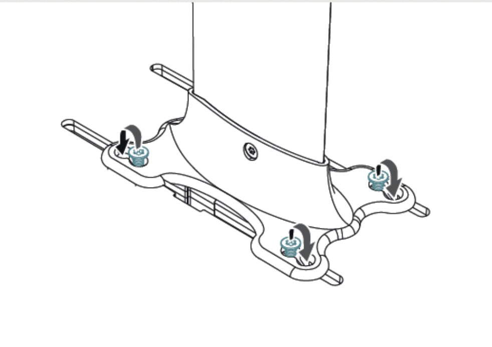 Mast aloi Takuma wedi'i osod 75cm