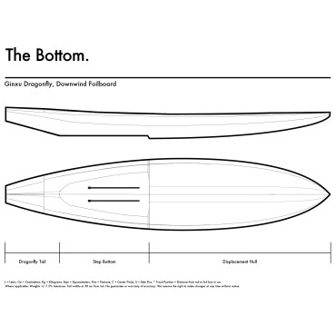 KT Ginxu Dragonfly SUP FOIL 6'6 - 88 litre 